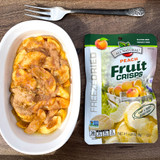 Microwave Peach Cobbler for One