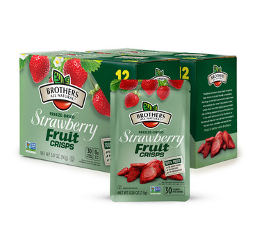 Freeze Dried Strawberry Fruit Crisps 24-pack
