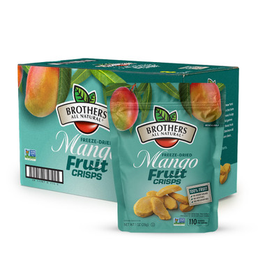 Mango Fruit Crisps - delicious and healthy freeze dried fruit snacks from Brothers All Natural.