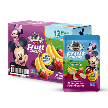Disney Banana Strawberry Freeze Dried Fruit Crisps 12-pack