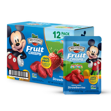 Disney Strawberry Freeze Dried Fruit Crisps 12-pack