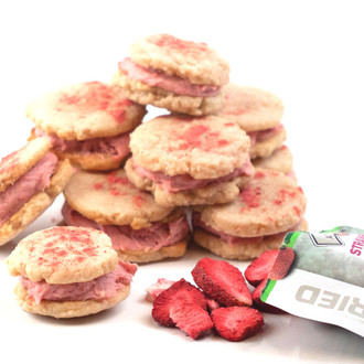 Strawberry Melting Moments