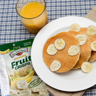 Homemade Pancakes with Freeze Dried Fruit