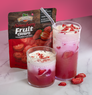 DIY Pink Drink with Freeze-Dried Strawberries
