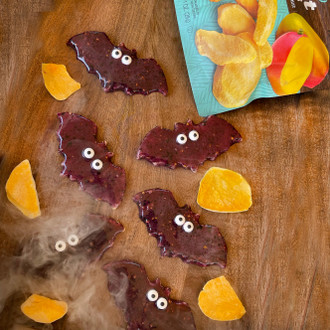 Bat Sugar Cookies with Mango Icing