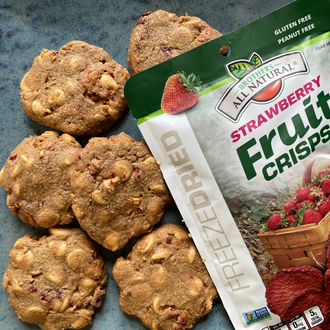 4 Ingredient Strawberry Peanut Butter Cookies