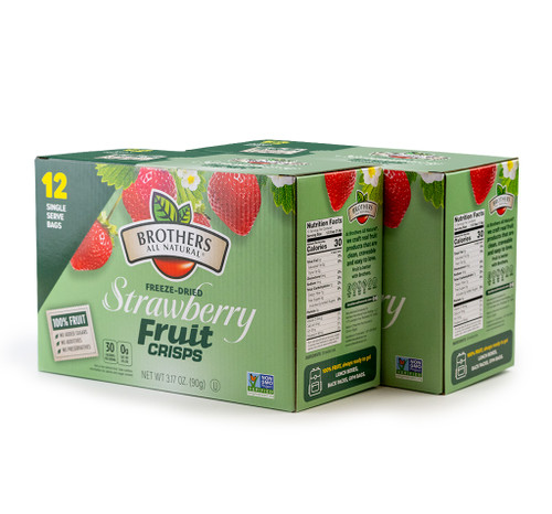 Freeze Dried Strawberry Fruit Crisps 24-pack