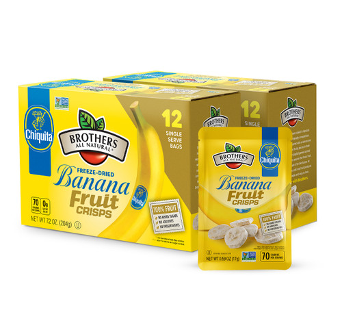 Brothers All Natural Chiquita Banana Freeze Dried Fruit Crisps