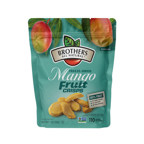 Mango Fruit Crisps - delicious and healthy freeze dried fruit snacks from Brothers All Natural.