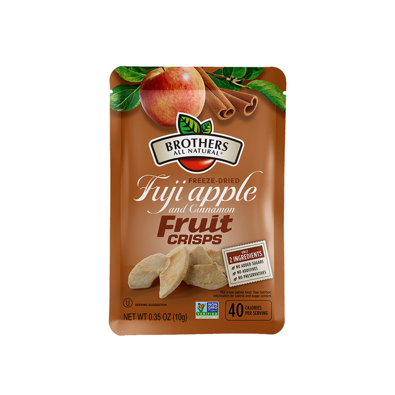 Fuji Apple Cinnamon Freeze Dried Fruit Crisps 24-pack | Brothers