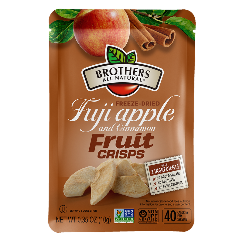 Freeze Dried Apple Cinnamon Fruit Crisps | Big 24-pack | Brothers