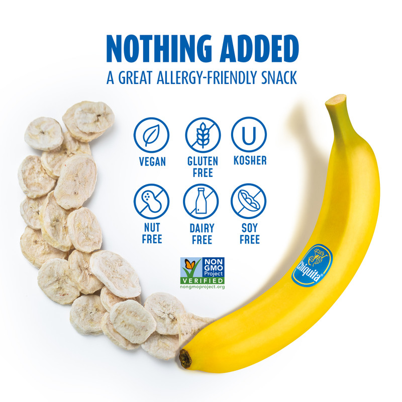 Chiquita Freeze Dried Banana Fruit Crisps (2oz 8-Pack)