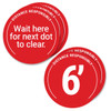 Distance Markers Public Space 6' Distance Responsibly Floor Decals