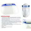 Face Shield Protective Transparent Face Cover Anti-Fog Anti-Scratch 10/pack