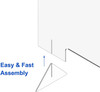 Acrylic Protective Barrier Sneeze Guard Panel Desk Counter Table Portable 5 Pack FREE SHIPPING