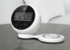 ChargeRise Alarm Clock with Qi wireless charging and USB A Charging Ports