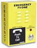 E-1600-45A Yellow Emergency Telephone Auto Dialer Voice Announcer