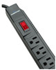 Surge Strip, 6 Horizontal Outlets, 90 Joules, 3.5 ft. Cable 160742