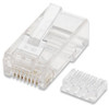 Category 6 Modular 2 Prong Plug RJ45 8P8C with Insert