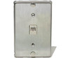 Telephone Wall Phone Mounting Plate 6P4C Stainless Steel