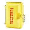 Cast Aluminum Weatherproof Enclosure with TELEPHONE on Door Yellow 331-005-Y-TEL