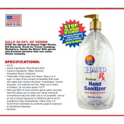 Hand RX Kills 99.99% of Germs 40oz 62% Ethyl Alcohol Pump 6/CASE