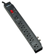 Surge Strip 7 Horizontal  RJ-45 Coaxial Protection 2400 Joules 9.5'
