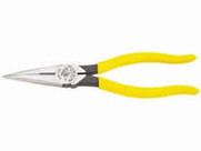 8" Heavy-Duty Long-Nose Pliers - Side-Cutting