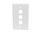 MIG 3 Port Keystone Plate white