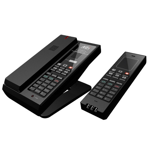 AEI SGR-8206-SMK Two Line IP Cordless Telephone with Dual Keypad