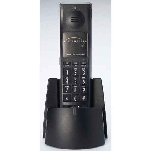 Telematrix 9602IP HD Handset Kit Two Line DECT Extra Guest Room Black