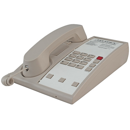 Teledex D1003 Hotel 3 Programmable Guest Service Keys Phone Ash