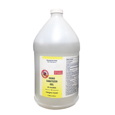 70% Ethanol Gel Hand Sanitizer Anti Microbial 4 Gallon Case
