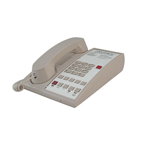 Teledex D100S5 Hotel 5 Programmable Guest Service Keys Speaker Phone Ash