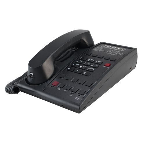 Teledex D100S10U Hotel 10 Programmable Guest Service Keys Speaker Phone USB Charge Port Black