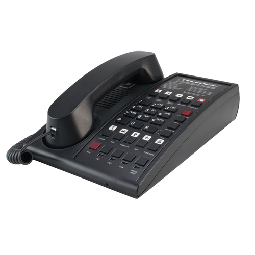 Teledex D200L2S10E Hotel 10 Programmable Guest Service Keys Speaker Phone Black