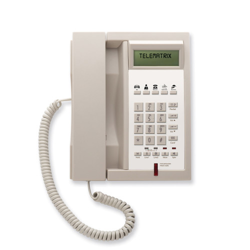 Telematrix 3302IP-MWD5 Single Line SIP Guest Room Phone Ash 33V220S5D3