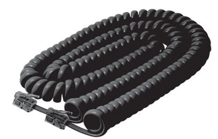 Telephone Modular Coil Cord 25' 4P4C