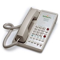 Teledex Diamond L2 S 6 Two Line Guestroom Telephone Ash