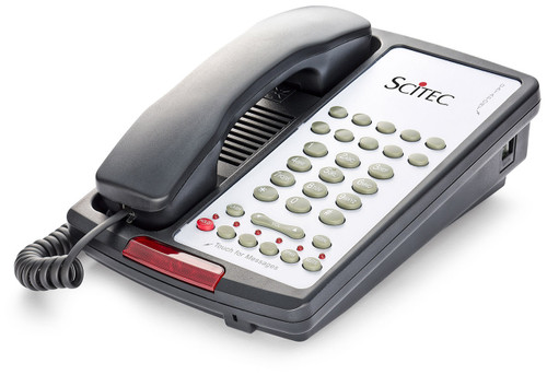 Scitec Aegis-T-08 Two Line Speakerphone Hotel Phone 10 Button Black 89102