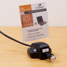 TA6300 Hotel Pull Through Access Point Holder with Cable HSIA Puck