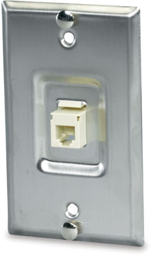 IP Telephone RJ45 Keystone Wall Mount Plate