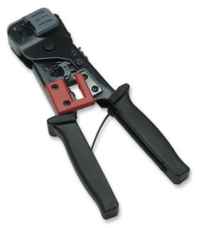 Modular Plug Crimp Tool RJ-11, RJ-12 and RJ-45 Crimp Cutter Tool