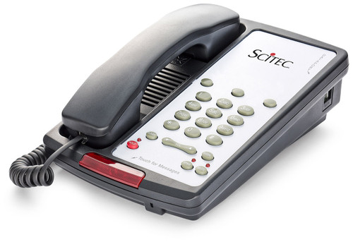 Scitec Aegis-3S-08 Single Line Speakerphone 3 Button Black 88032 Hotel