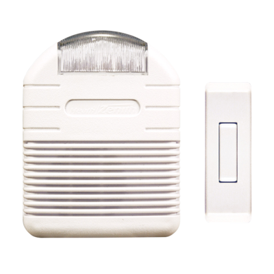 Heath/Zenith SL-7744-02 Affordable Wireless Doorbell Strobe Chime 