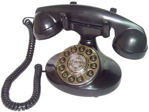 Alexis 1922 Decorator Phone BLACK