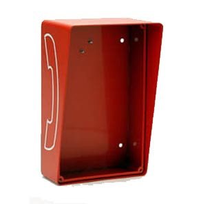 Outdoor Open Style Telephone Enclosure Red 331-HOB-R