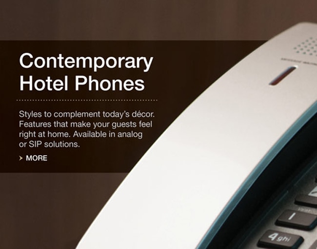 Contemporary Hotel Phones from Vtech