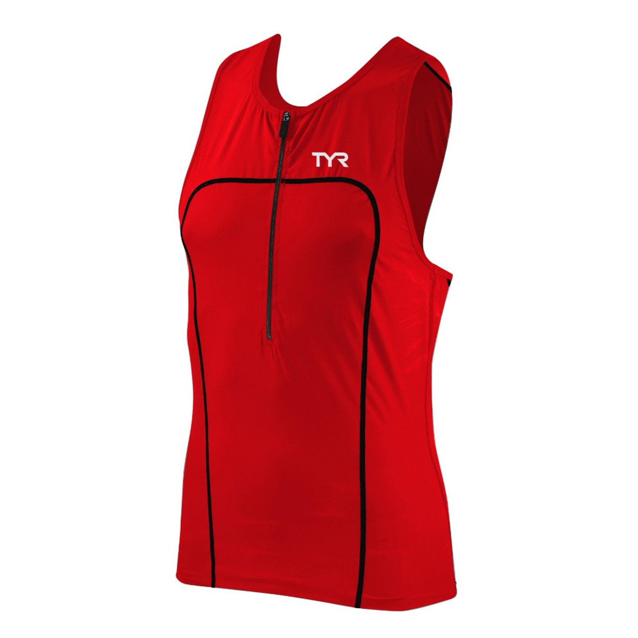 TYR Men's Carbon Tri Tank with Zipper