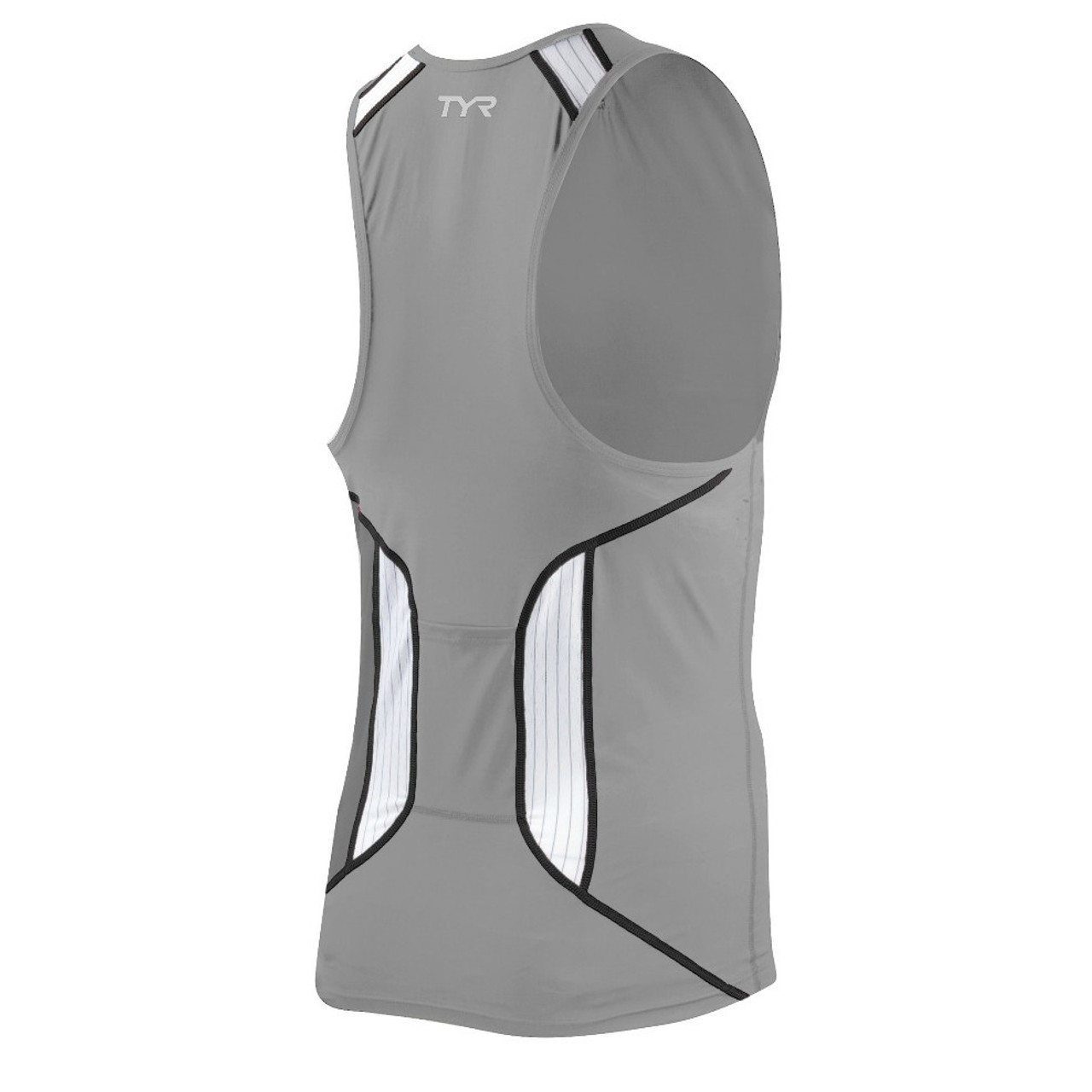 TYR Men's Carbon Tri Tank with Zipper